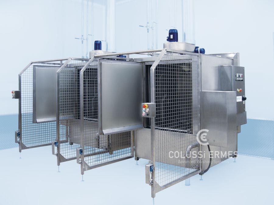 Laveuse industrielle alimentaire Colussi Ermes - Lavage de wagonnets jusqu'à 200 wagonnets/heure_4