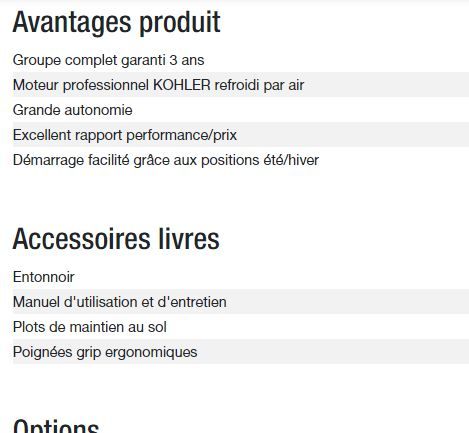 Perform 3000 XL - Groupe électrogène Kohler - 2,8 kW max - 230 V - 50 Hz_4