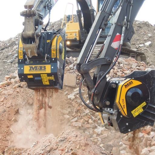 Godet concasseur BF60.1 S4 - pour pelles hydrauliques 10-18 tonnes, capacité 0.55 m³_5