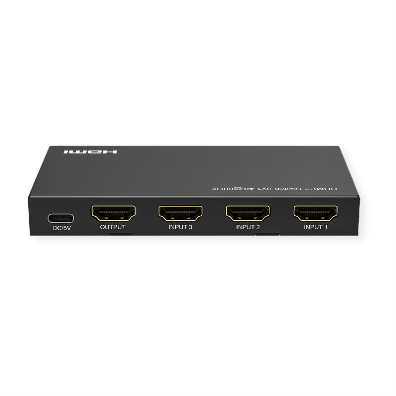 ROLINE Switch HDMI 4K à 3 ports, avec télécommande_4