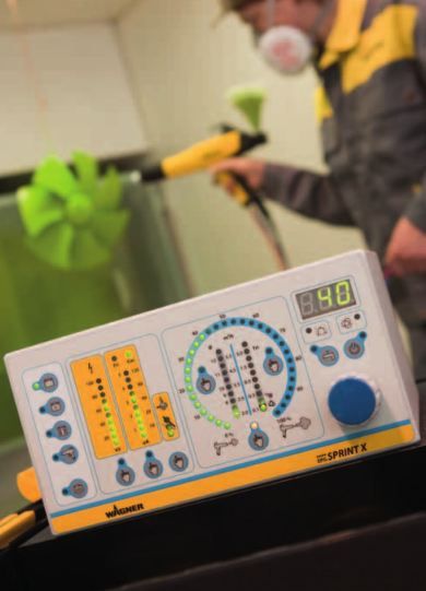 Pem-x1 - Pistolet de projection manuel Corona J.Wagner - 3,0 bar - Léger et ergonomique_4