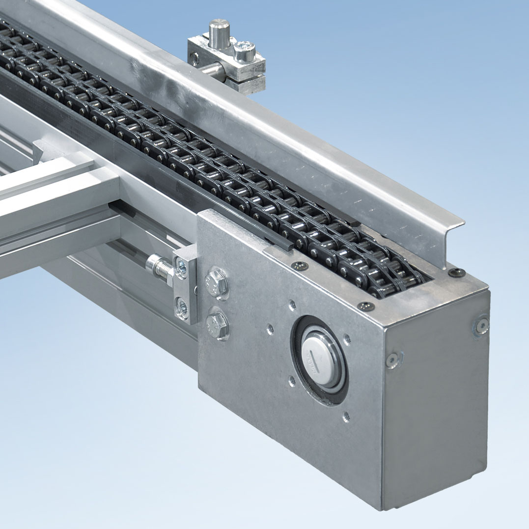 Convoyeur à chaîne KTF-P 2010 - robuste, polyvalent, pour charges lourdes - MK Technology Group_4