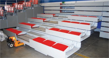 Gradin multifonctionnel pour théâtres, écoles et salles de sport