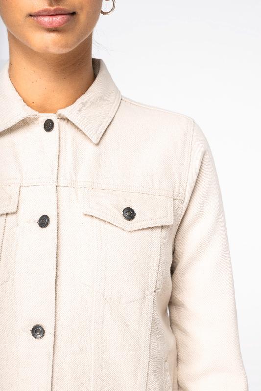 Veste écoresponsable en chanvre femme - Native Spirit - Réf: NS607 - 90% coton biologique, 10% chanvre - Tissu naturel et résistant_4