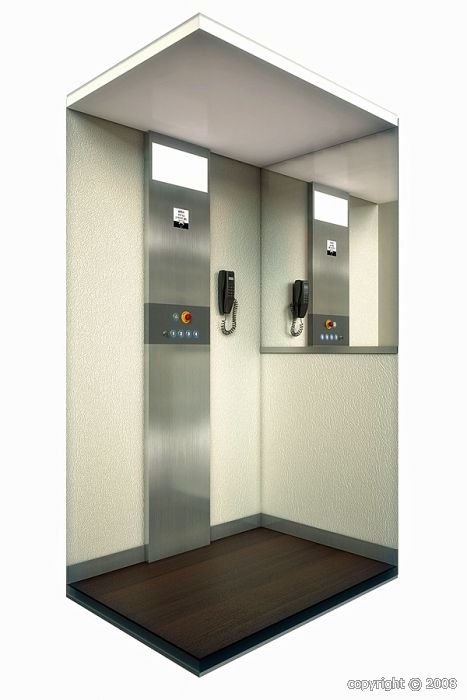 Élévateur vertical avec structure autoportante en option