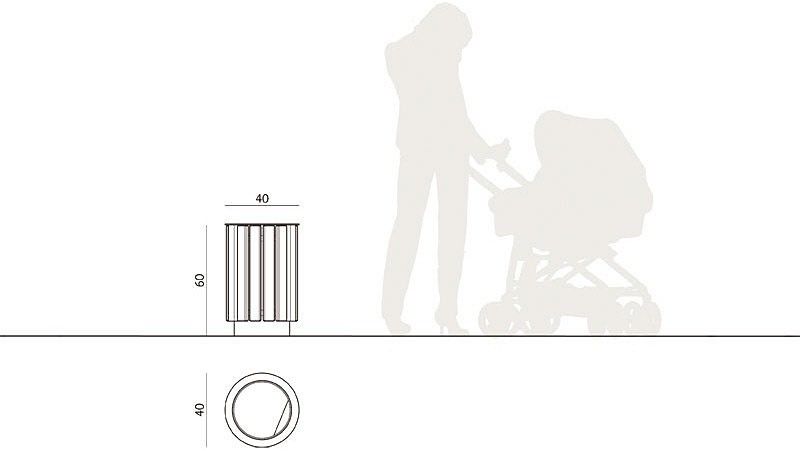 003419 - Poubelle publique Kemi - Komserwis - 35L - Design Aneta Bolisłoga_4