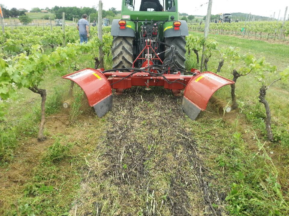 S 92 double - Épampreuse mécanique Bechamatic - largeur ajustable de 1,80 m à 3 m - châssis télescopique_4