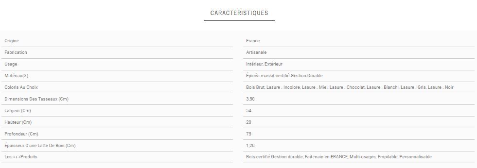 Caisse en bois X2 - Simply à Box - L54 x H20 x P75 cm - bois brut ou 6 coloris de lasure à l'eau_4