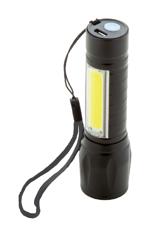 Lampe de poche rechargeable - Aluminium - USB intégrée 400 mAh - Lumière COB haute puissance_4