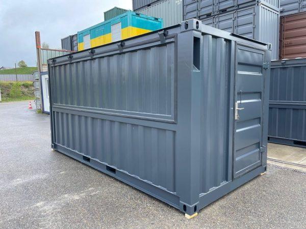 Conteneur bar 15 pieds - Structure acier robuste, plancher bois, grande ouverture frontale_4