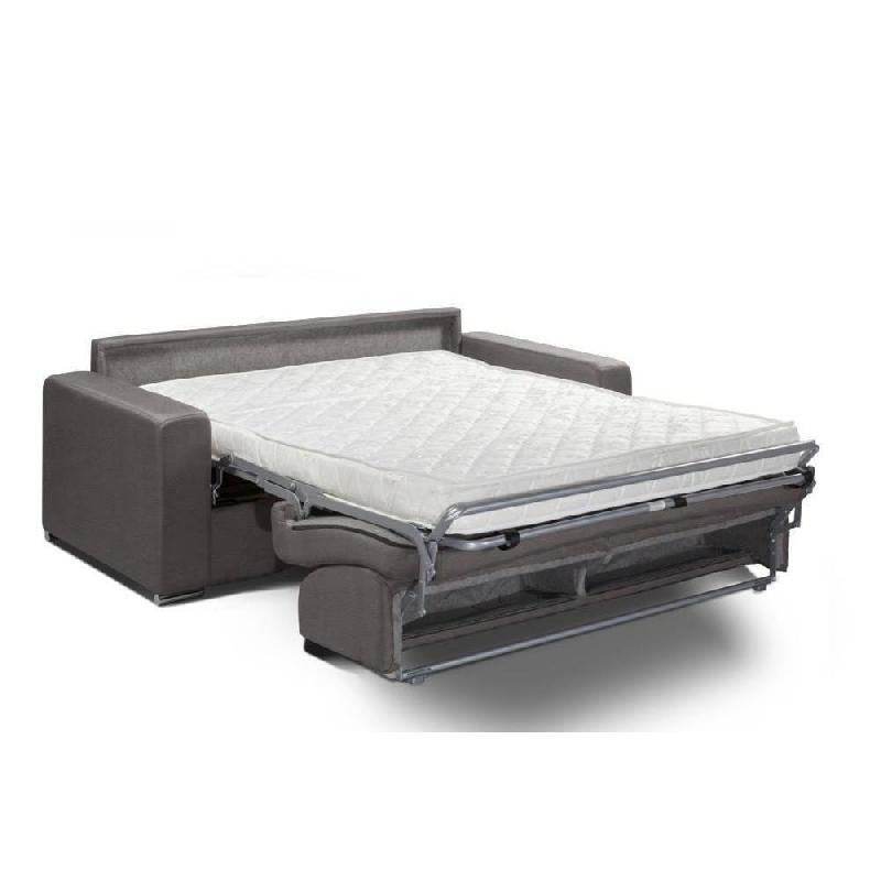Canapé convertible Passion - Matelas 16 cm - Système express - Sommier à lattes 140 cm - Microfibre taupe_4