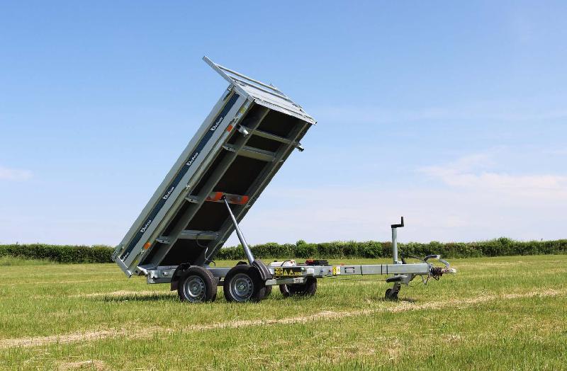 Remorque benne - 3,00 x 1,80m - 2600 kg électrique - debon pw2.4 tri-benne_4