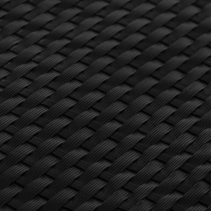 Vidaxl paravents de balcon 10 pcs noir 255x19 cm résine tressée 156319_4