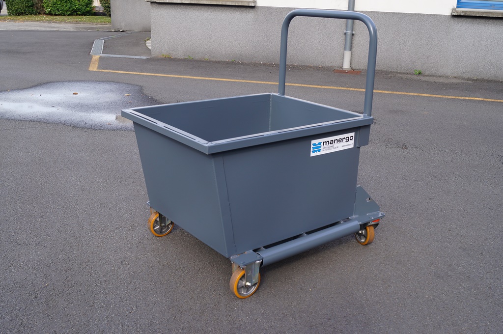 Benne basculante (BB) - 600 litres - fabrication française - gerbable et compatible transpalette_4