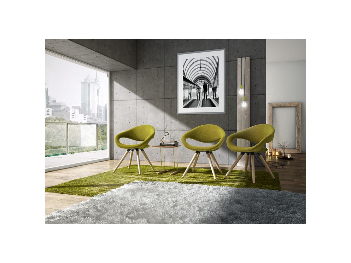 Fauteuil d'accueil polyvalent et confortable - SAMBA - Design italien contemporain et configurations variées_4