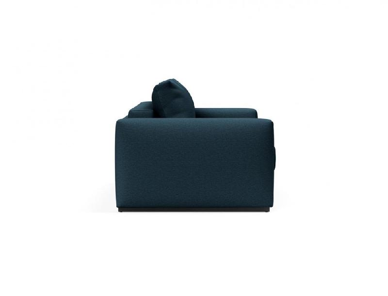 Canapé design convertible lit COSIAL - Innovation Living - Tissu Argus Navy Blue - Accoudoirs rembourrés - 140x202cm_4