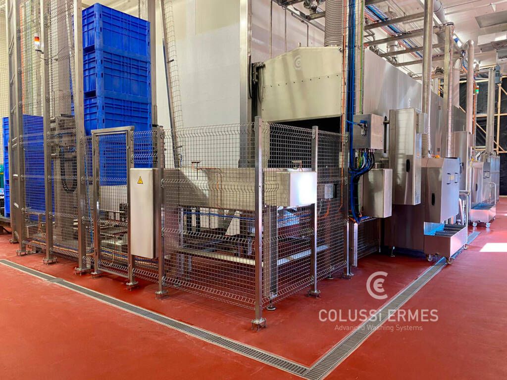 Laveuses industrielles alimentaires Colussi Ermes - Lavage bacs et caisses - Jusqu'à 120 caisses/heure_4