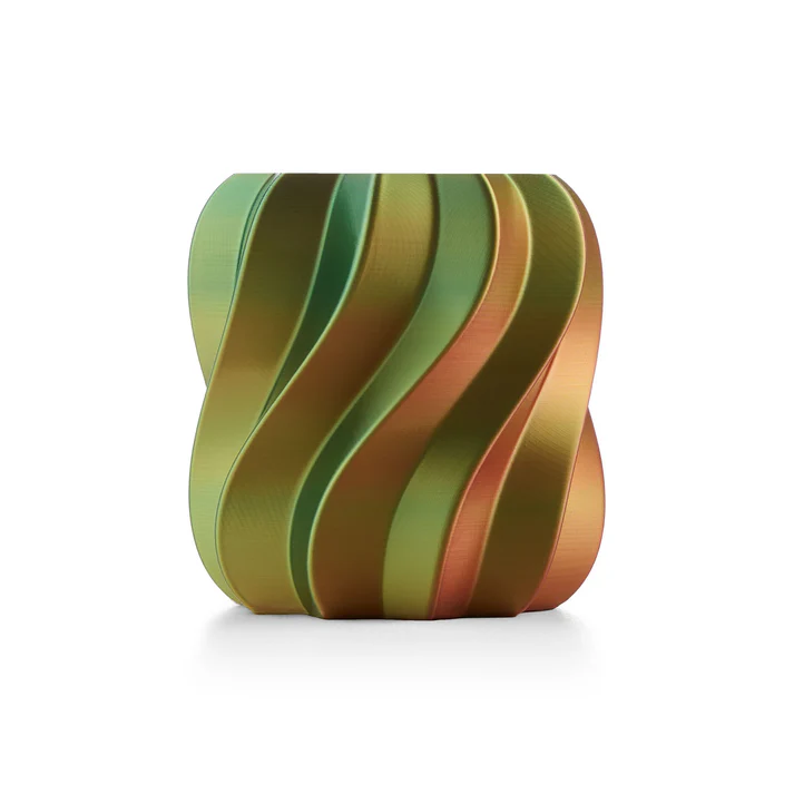 Mot en Impression 3D - Soie rouge jaune vert_4