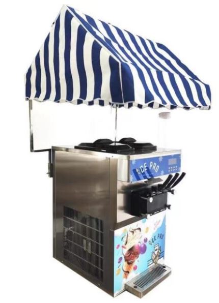 MACHINE GLACES à L'ITALIENNE De COMPTOIR INOX 1250 W TREMIES