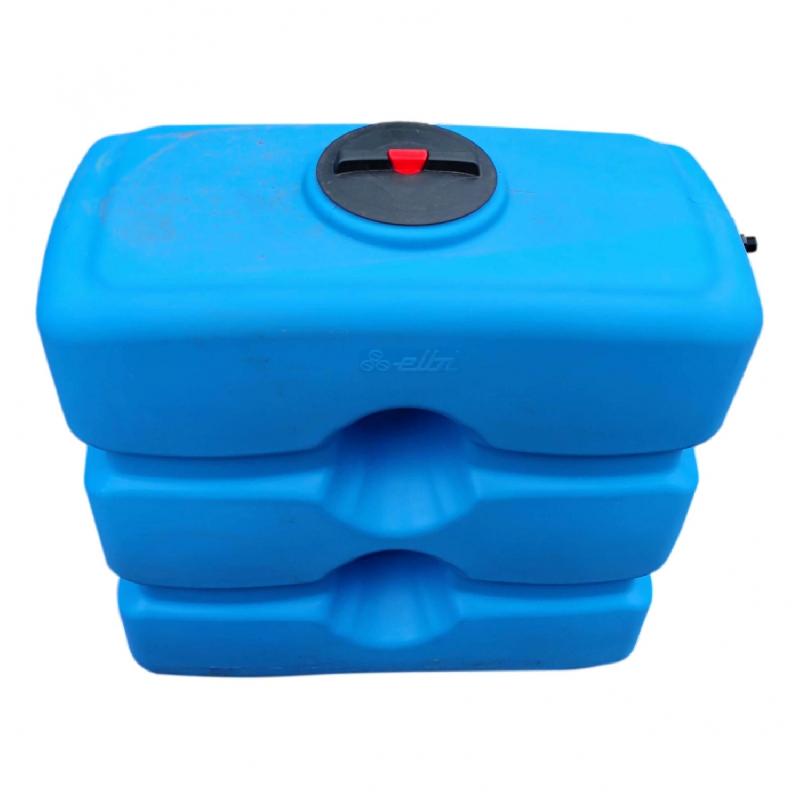 Cuve 800l Aérienne De Récupération D'eau - Réservoir Compact Bleu - Elbi Cpn800_4