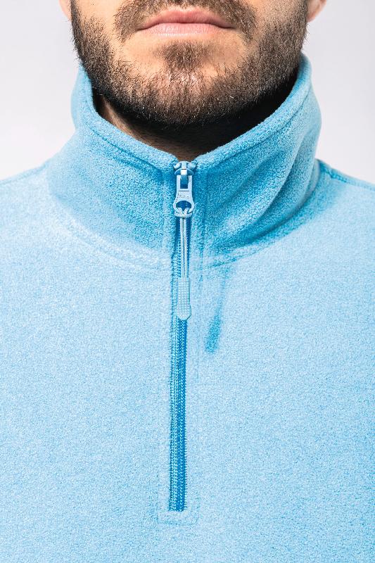 Enzo - Micropolaire col zippé homme - Kariban - Réf: K912 - 100% polyester antiboulochage_4