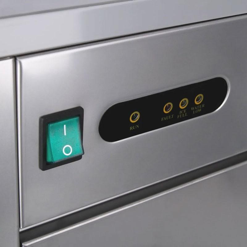 Machine à glaçons creux cylindriques 24 kg/24h - stockage 5 kg_4