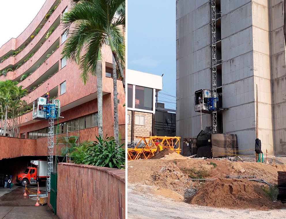 Monte-matériaux avec personnel accompagnant pour plaques de plâtre  - PT 1000_4