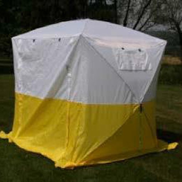 Tente de chantier mobile - Abris bicolore à montage rapide - Dimensions 2100x2100mm_4