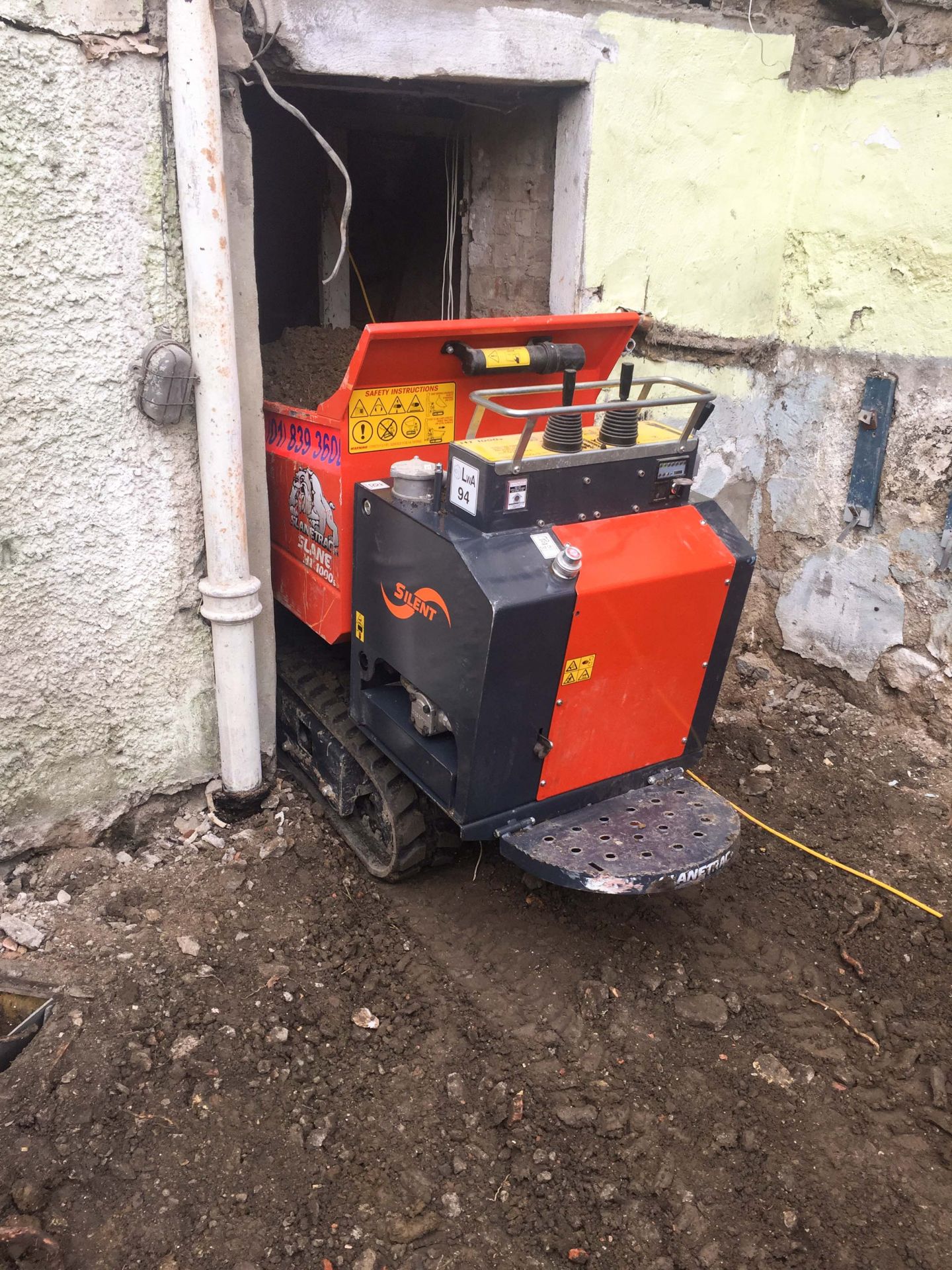 Équipement de chantier mini dumper 1 tonne