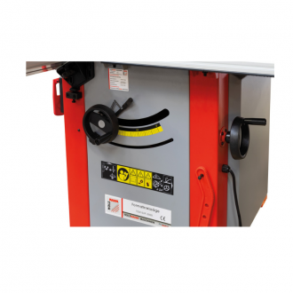 Scie à format HOLZMTS315VF2000_230V - Lame Ø315mm inclinable à 45° - Chariot aluminium 2000mm - Puissance moteur 4000W_4