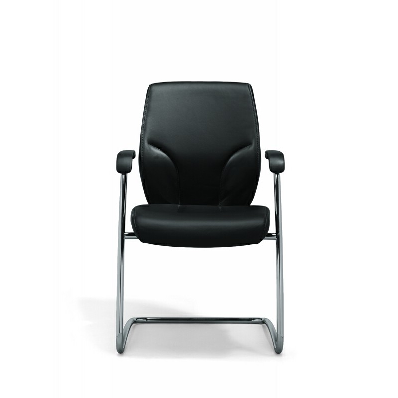 Fauteuil de direction Giroflex 64 Manager - haut dossier en cuir avec appuie-tête et mécanisme synchrone Organicmove_4