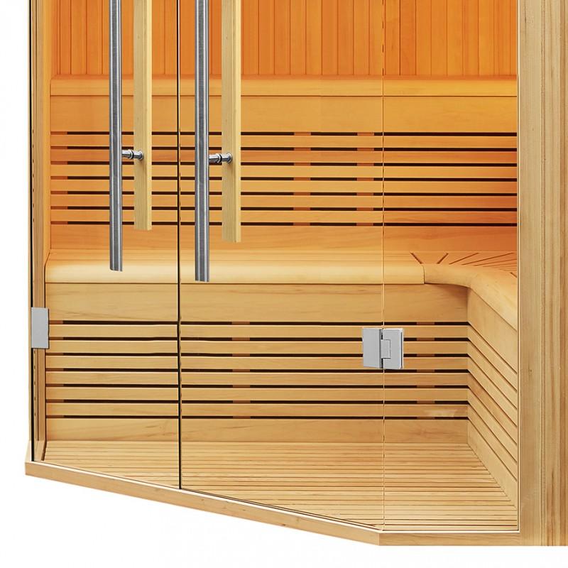 SAUNA D'ANGLE BOREAL® EVASION CLUB PRO 214C - 5 À 7 PLACES - 214*214*210_4