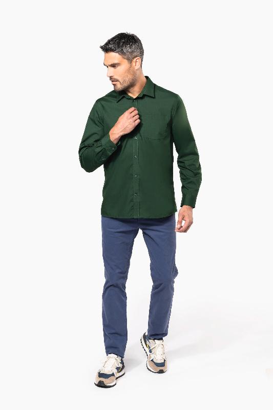 Chemise popeline polycoton homme - entretien facile - Kariban - Réf: K545_4