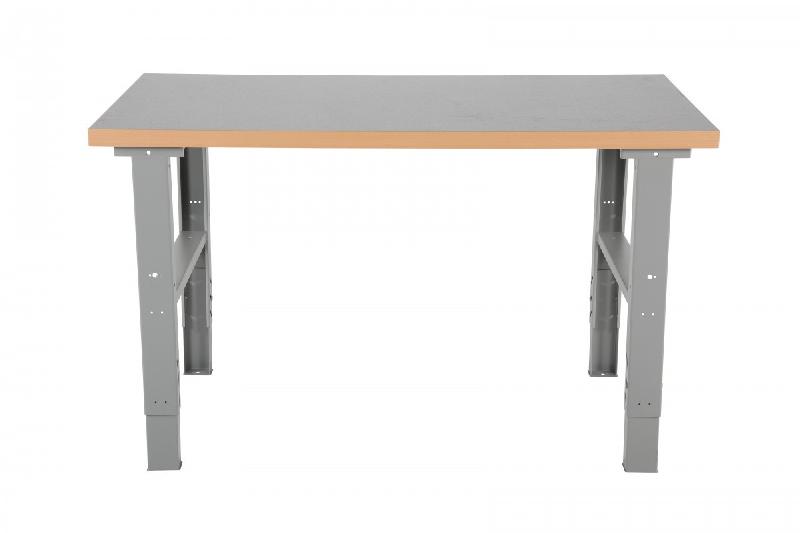 Établi à hauteur réglable - Largeur 1600/2000 mm - Plateau médium/chêne/Aluzink/vinyl/laminé - Capacité 500 Kgs_4