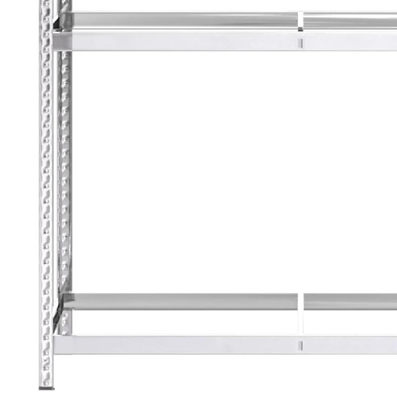Vidaxl porte-pneus à 2 niveaux argenté 110x40x180 cm acier 152893_4