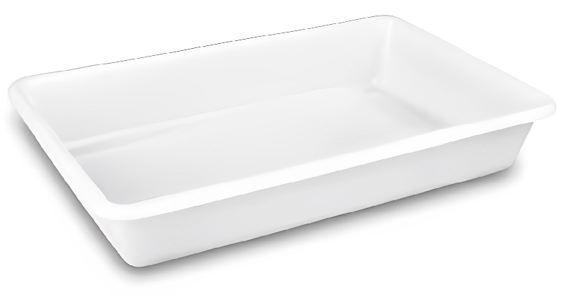 Bac blanc en PEHD - Fond et parois pleins - Norme Europe - Légers et résistants_4