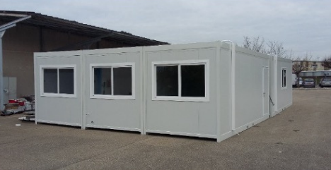 Bâtiment modulaire 6036 x 2436 x 2930 - Structure galvanisée juxtaposable, superposable R+2 - BTS / OSR 15 VERSION 2022_4