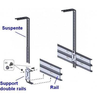 Kit Meccano - Ensemble de fournitures Spadone pour suspentes de rails et moteurs_4