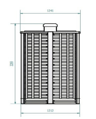 Tourniquet tambour rotatif pour chantiers, usines, entrepôts, universités, aéroports et parcs de loisirs - MOB MTA3_4