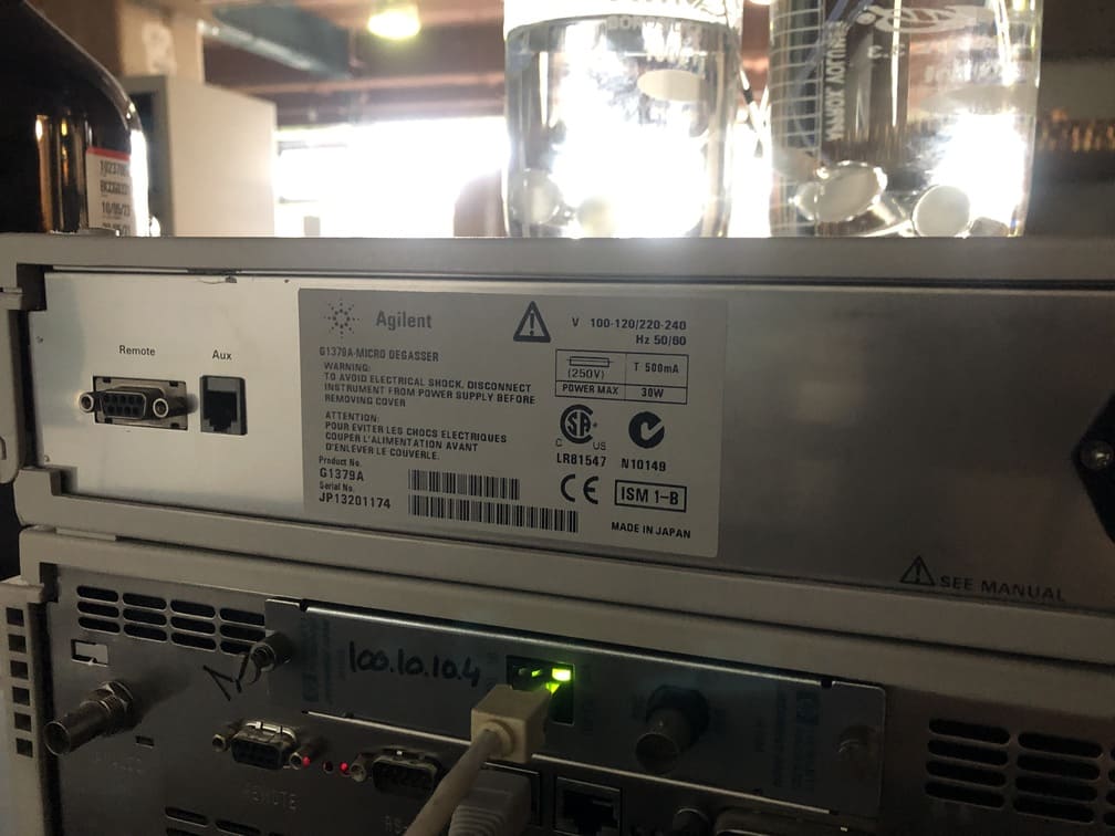 Agilent 1100 G1379A pour analyse en chromatographie liquide