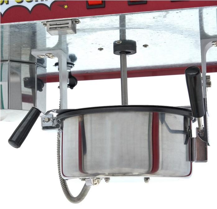 Machine à pop-corn professionnelle 1375 W 3kg/h - Rouge_4