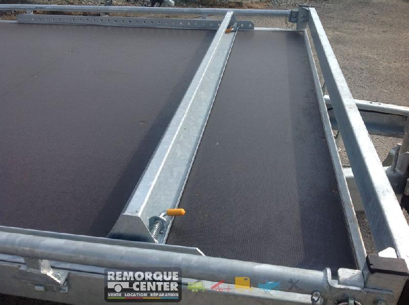 Remorque plateau roues dessous LIDER - PTAC : 3500 kg - 2 essieux freinés - 406 x 215 cm - Référence MC 205 133 1350 1_4