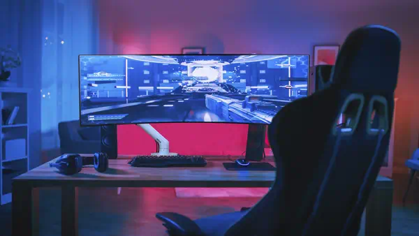 Bras pour moniteur de bureau HX avec pivot HD (blanc)_4