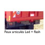 Benne Evolve équipée de feux LED et protection des feux