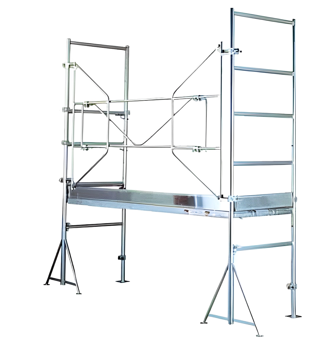 Système d'échafaudage MEFRAN avec colliers à clavettes