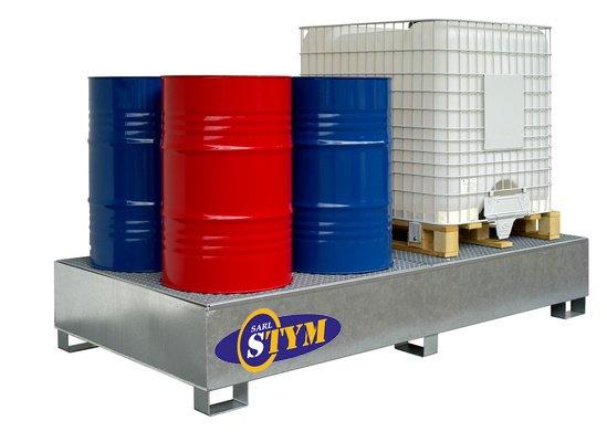 Stockage sécurisé de produits chimiques sur rayonnage lourd