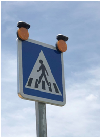 Lampe solaire de renforcement pour panneaux - Flash 6 LEDs super bright avec réflecteur couleur ambre - LAM 6 SOL_4