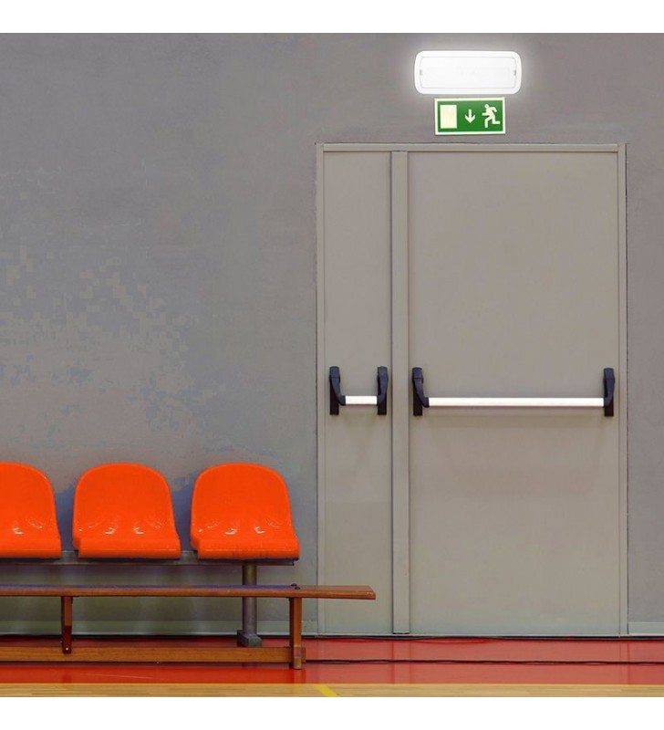 Éclairage de secours - BAES LED 4W - lumière permanente et non-permanente - IP65 - réf BAESIP65_4