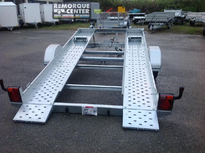Porte voiture LIDER avec petites rampes - 1 essieu - PTAC 1600 kg - 361 x 185 cm - Référence 34632_4