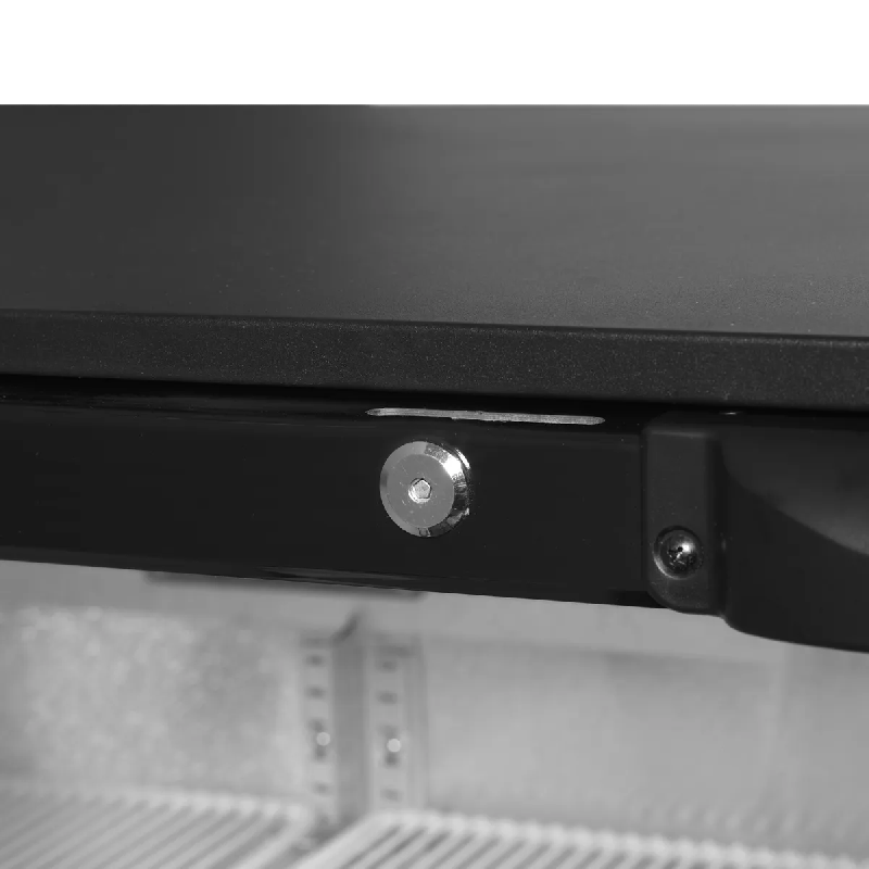 Arrière bar réfrigéré 3 portes DB301H-3 noir TEFCOLD_4